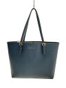 【中古】MICHAEL KORS◆JET SET TRAVEL MD CARRYALL TOTE/レザー/NVY/35H7GTVT2L【バッグ】