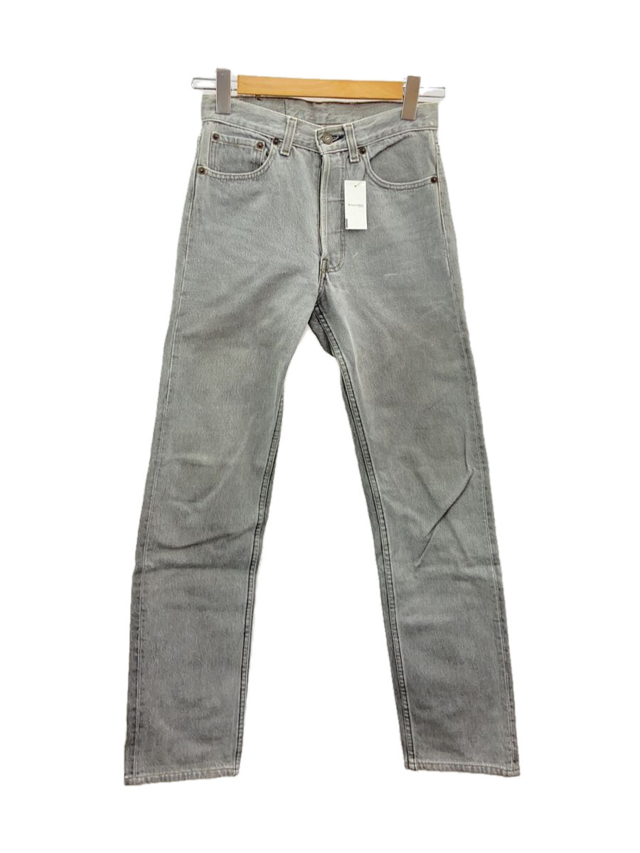 【中古】Levi’s◆90s/usa製/先染め/ボトム/27/デニム/GRY/無地/501【メンズウェア】