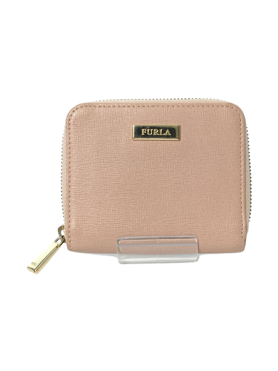 【中古】FURLA◆2つ折り財布/ピンク