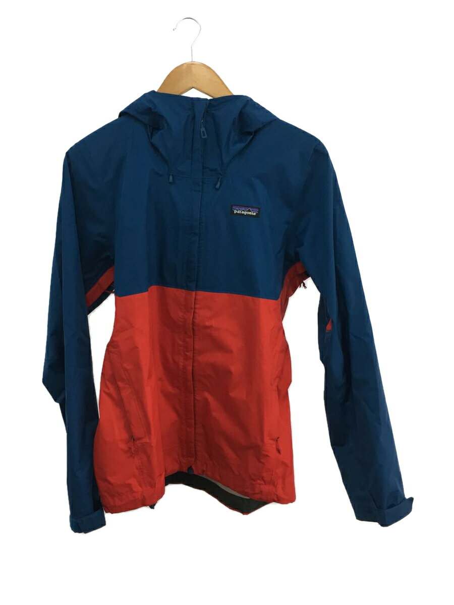 【中古】patagonia◆Torrentshell Jacket/マウンテンパーカ/XS/ナイロン/ブルー/レッド/STY83802FA18【メンズウェア】