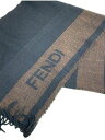 【中古】FENDI◆マフラー/ウール/BRW/メンズ【服飾雑貨他】
