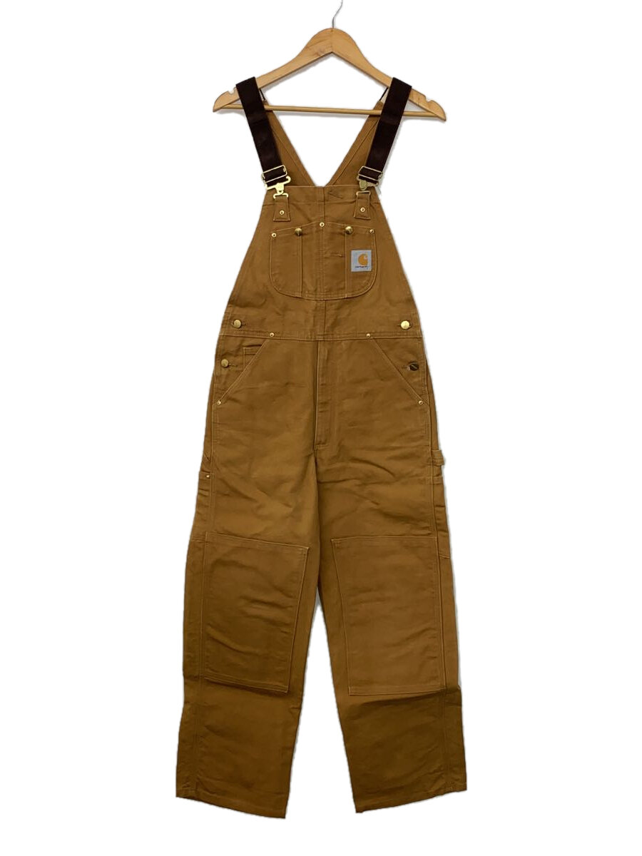 【中古】Carhartt◆オーバーオール/--/コットン/BRW【メンズウェア】