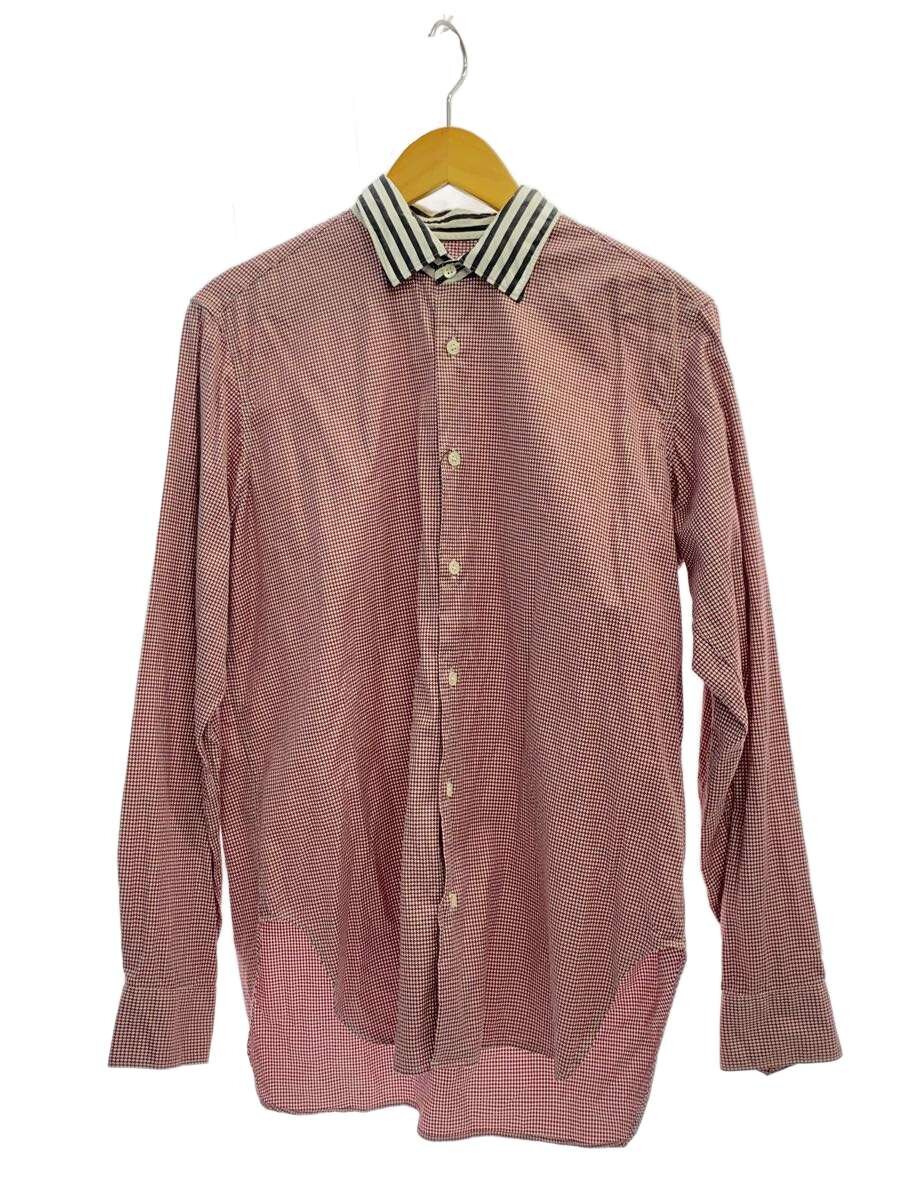 Rakuten - 【中古】DRIES VAN NOTEN◆長袖シャツ/46/コットン/RED【メンズウェア】