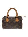 【中古】LOUIS VUITTON◆ミニ・スピーディ/モノグラム・キャンバス/ハンドバッグ/BRW/PVC/BRW/モノグラム【バッグ】