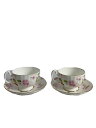 【中古】Aynsley◆カップ&ソーサー/2点セット/ホワイト【キッチン用品】