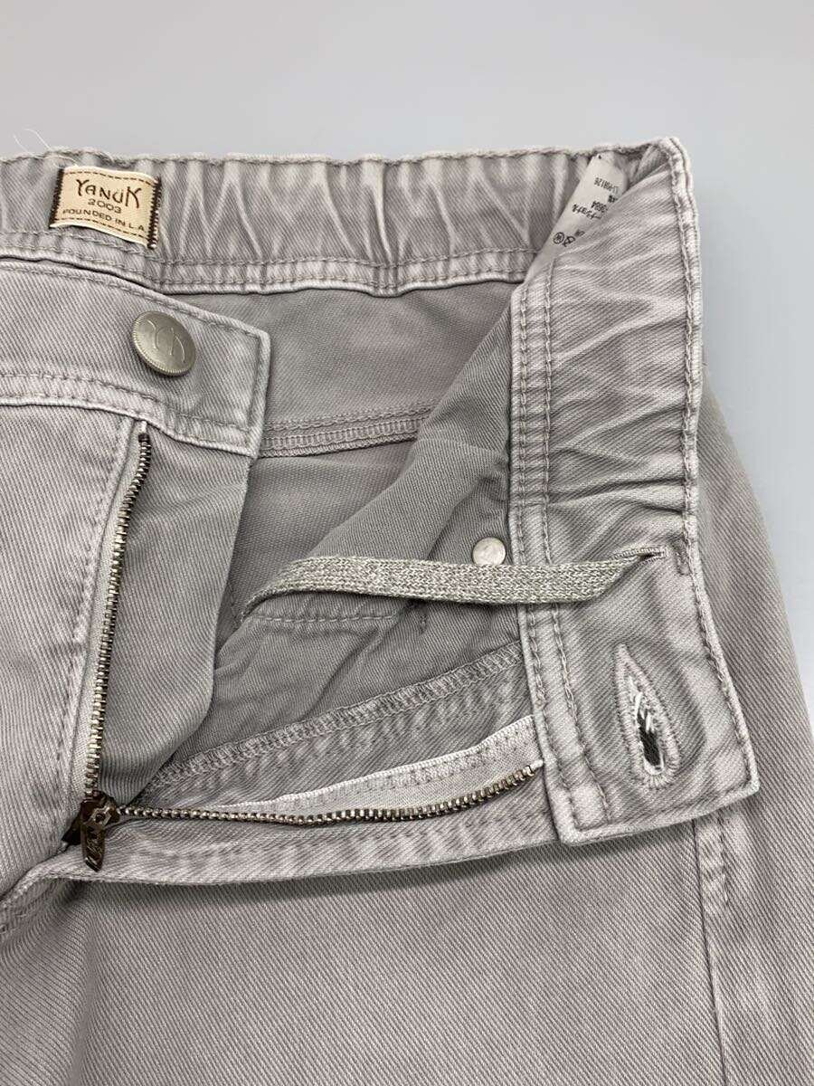 【中古】YANUK◆スキニーパンツ/S/コットン/GRY/無地/57211116【メンズウェア】