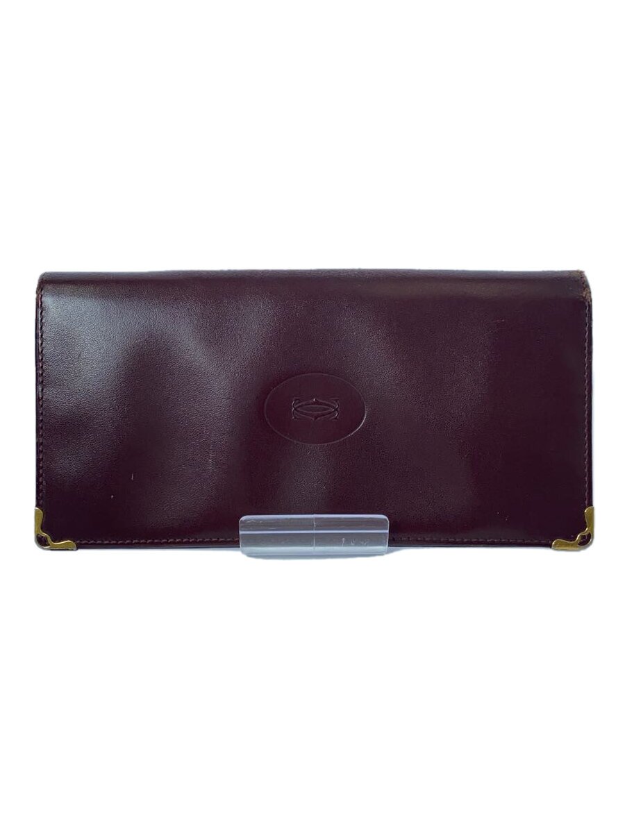 【中古】Cartier◆長財布/レザー/BRW/�