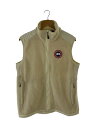 【中古】CANADA GOOSE◆襟周り汚れシミPERTH VEST/ベスト/L/ウール/CRM/無地/6996M【メンズウェア】