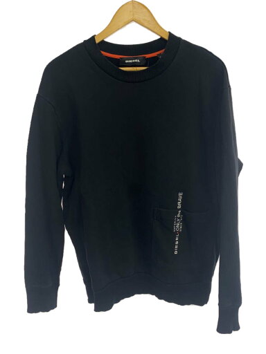 【中古】DIESEL◆スウェット/S/コットン/BLK/無地【メンズウェア】 【中古】DIESEL◆スウェット/S/コットン/BLK/無地【メンズウェア】