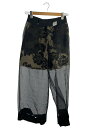 【中古】UNDERCOVER◆D2/24SS/ボトム/2/シルク/BLK/UC1D1507-1【レディースウェア】