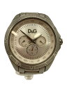 【中古】DOLCE&GABBANA◆クォーツ腕時計/アナログ/ステンレス/SLV/SLV/SS【服飾雑貨他】