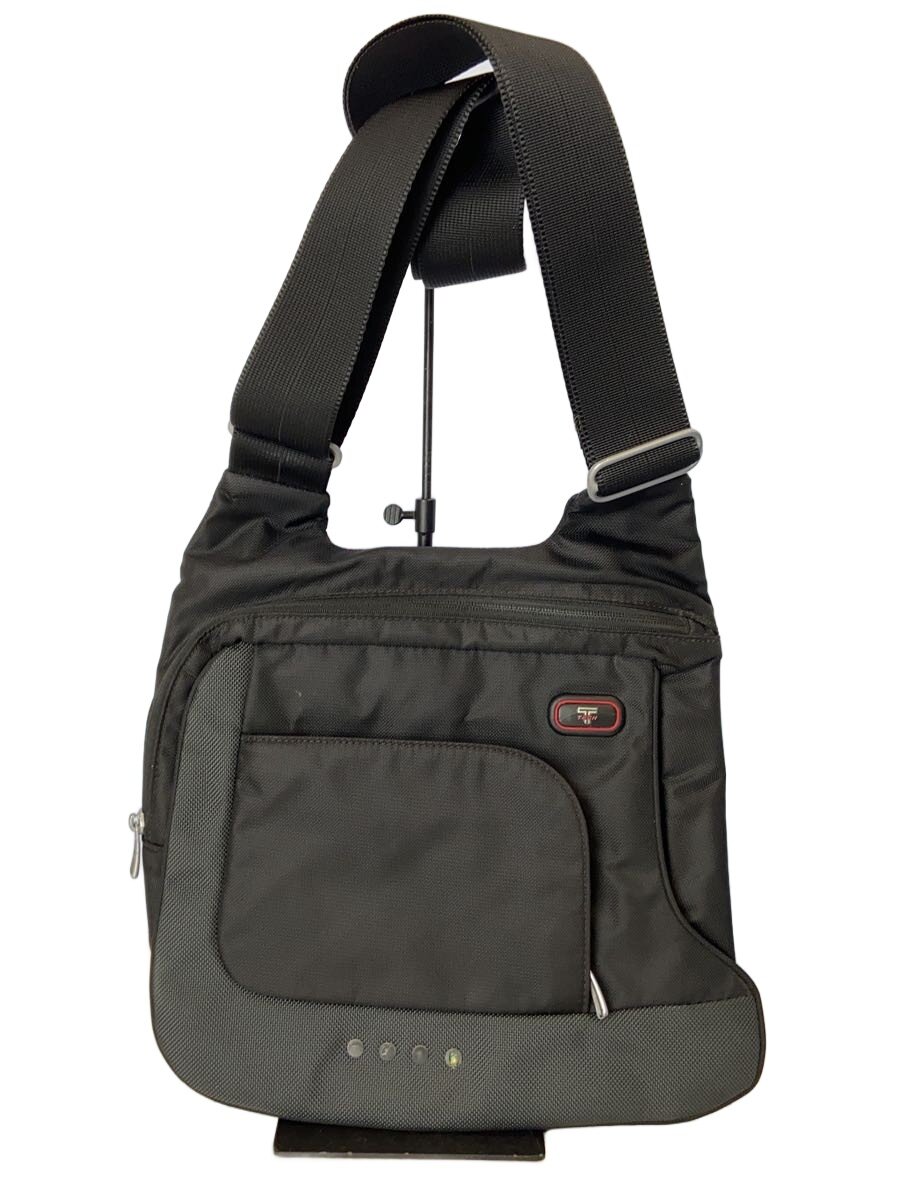 TUMI - 【中古】TUMI◆ショルダーバッグ/キャンバス/BLK/5123D【バッグ】