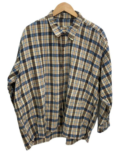 【中古】長袖シャツ/--/--/BEG/チェック【メンズウェア】 【中古】長袖シャツ/--/--/BEG/チェック【メンズウェア】