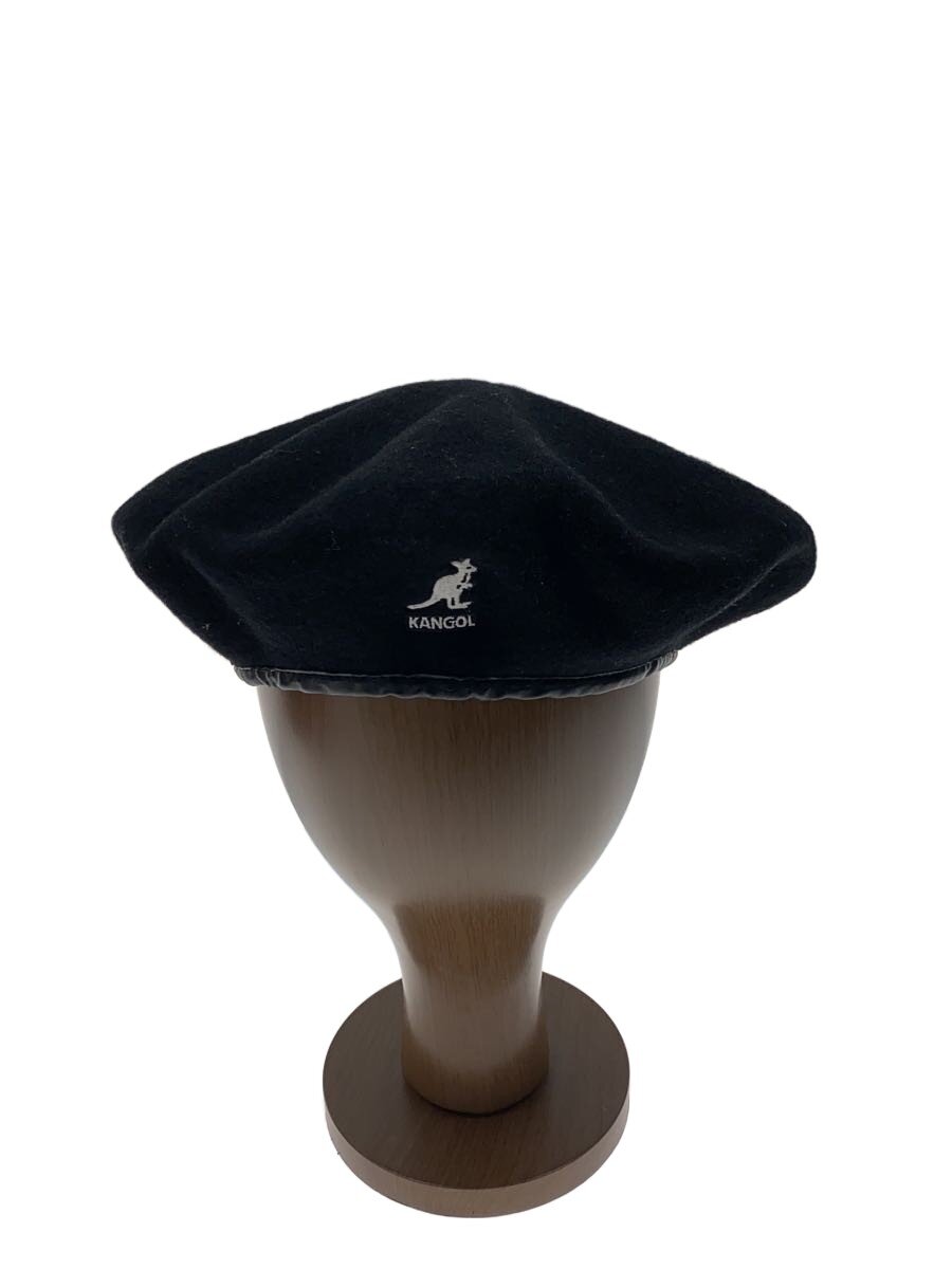 【中古】KANGOL◆ベレー帽/L/ウール/BLK/メンズ/K3332SM【服飾雑貨他】