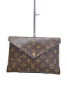 【中古】LOUIS VUITTON◆クラッチバッグ/レザー/CML/モノグラム【バッグ】