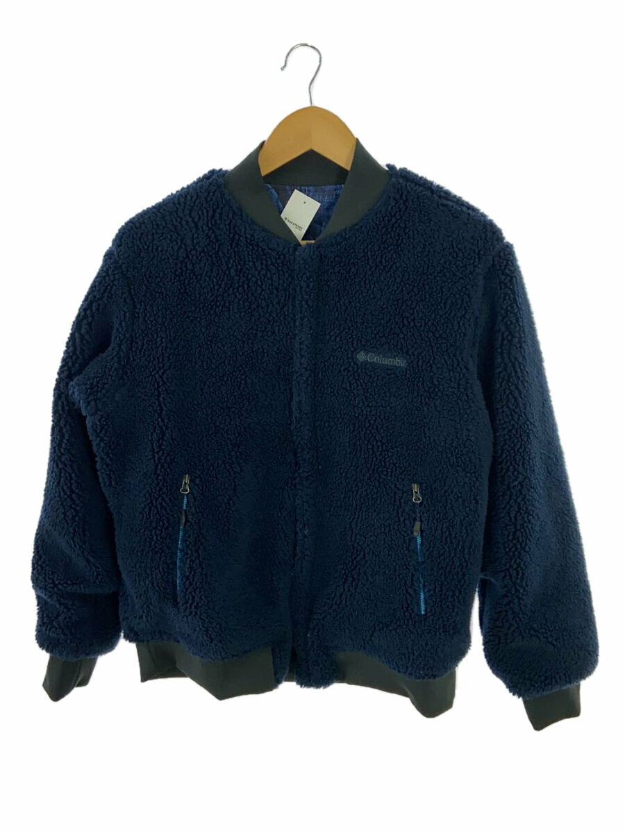 【中古】Columbia◆フリースジャケット/M/ポリエステル/NVY/PM1563【メンズウェア】