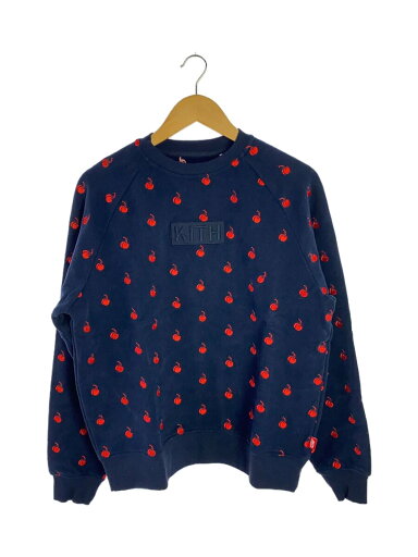 【中古】KITH◆スウェット/XS/コットン/NVY/総柄//【メンズウェア】 【中古】KITH◆スウェット/XS/コットン/NVY/総柄//【メンズウェア】