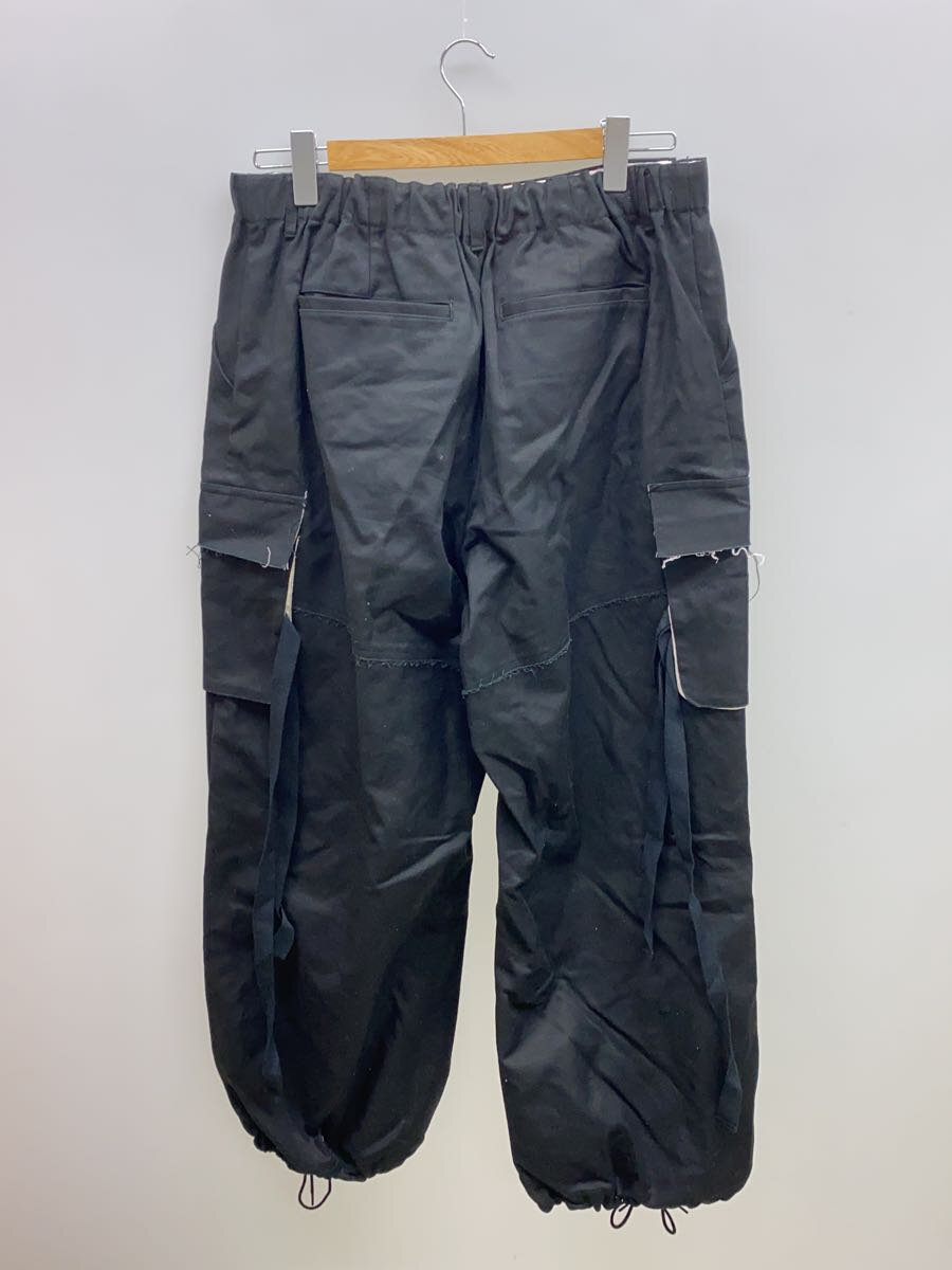 【中古】PUBLIC TOKYO◆カーゴパンツ/2/コットン/BLK/無地/153540005【メンズウェア】