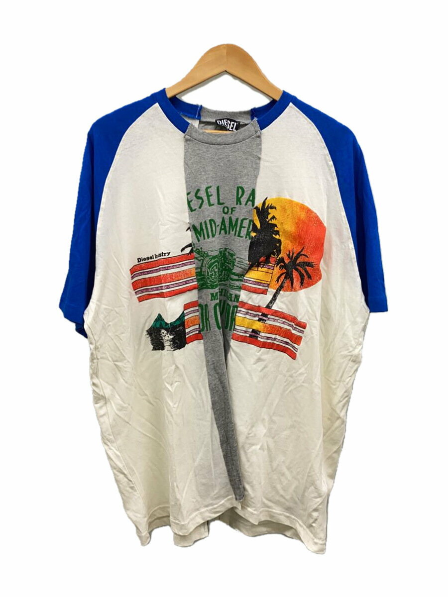 【中古】DIESEL◆Tシャツ/L/コットン/マルチカラー/A05129【メンズウェア】