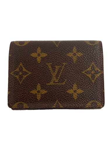 【中古】LOUIS VUITTON◆アンヴェロップ・カルトドゥヴィジット_モノグラム・キャンバス_BRW/レザー/BRW/モノグラム/メン【服飾雑貨他】 【中古】LOUIS VUITTON◆アンヴェロップ・カルトドゥヴィジット_モノグラム・キャンバス_BRW/レザー/BRW/モノグラム/メン【服飾雑貨他】