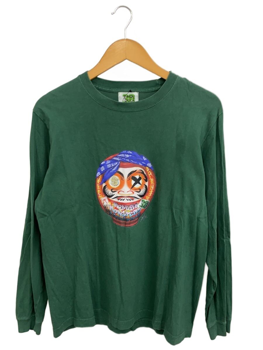 SUPER GREEN/長袖Tシャツ/M/コットン/GRN