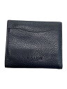 【中古】COACH◆2つ折り財布/レザー/NVY/無地/メンズ/CA020/スナップ カード ウォレット【服飾雑貨他】