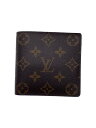 【中古】LOUIS VUITTON◆ポルト・フォイユ・マルコ_モノグラム・キャンバス_BRW/PVC/BRW/総柄/レディース【服飾雑貨他】