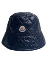 【中古】MONCLER◆23AW/キルティングバケットハット/ハット/L/ナイロン/BLK/メンズ/J20933B00023 788LD【服飾雑貨他】