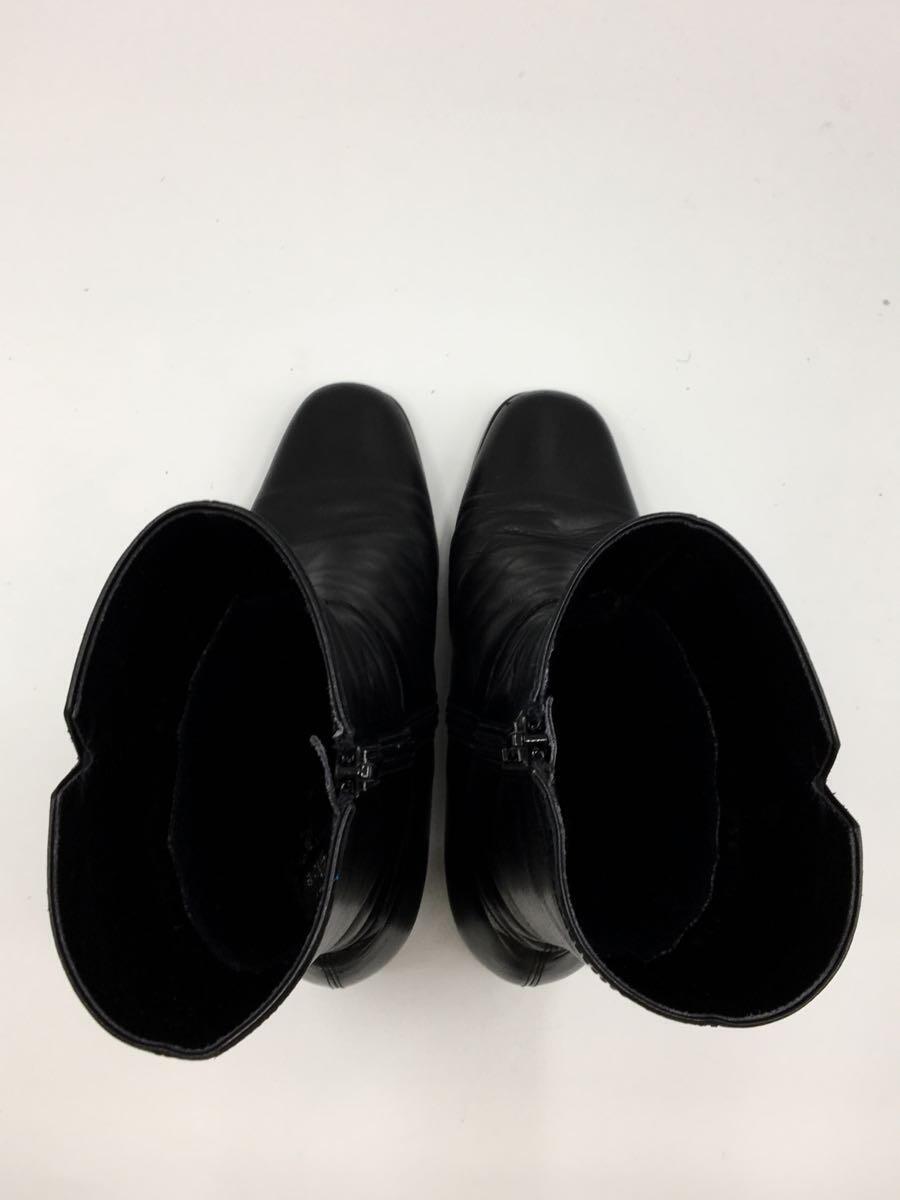 【中古】Yoshinoya GINZA◆ブーツ/22.5cm/BLK/レザー【シューズ】 3