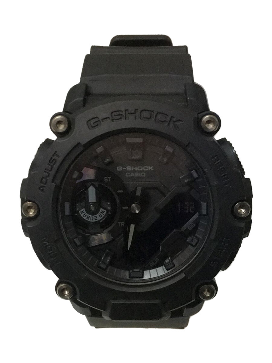 【中古】CASIO◆クォーツ腕時計_G-SHOCK/デジアナ/ラバー/BLK/BLK/プラスチック//【服飾雑貨他】