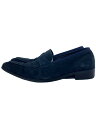 【中古】LANVIN COLLECTION◆ローファー/27cm/NVY/スウェード【シューズ】(4)