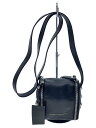 【中古】DIESEL BLACKGOLD◆ショルダーバッグ/レザー/BLK/無地【バッグ】