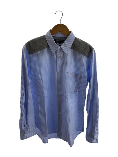 【中古】COMME des GARCONS HOMME DEUX◆長袖シャツ/S/コットン/ブルー/ストライプ/DF-B025【メンズウェア】 【中古】COMME des GARCONS HOMME DEUX◆長袖シャツ/S/コットン/ブルー/ストライプ/DF-B025【メンズウェア】
