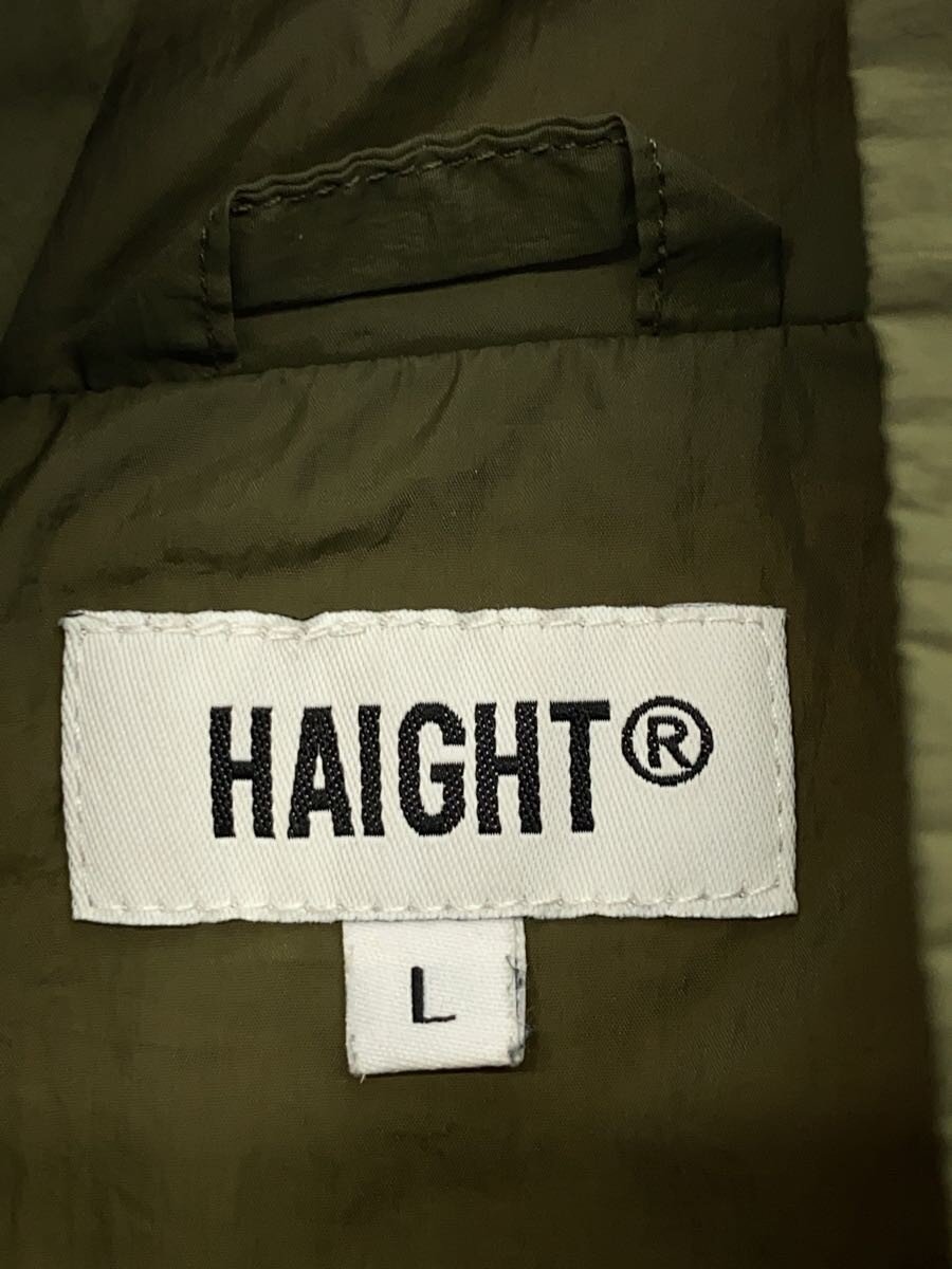 【中古】HAIGHT◆セットアップ/L/ナイロン/KHK/無地//【メンズウェア】
