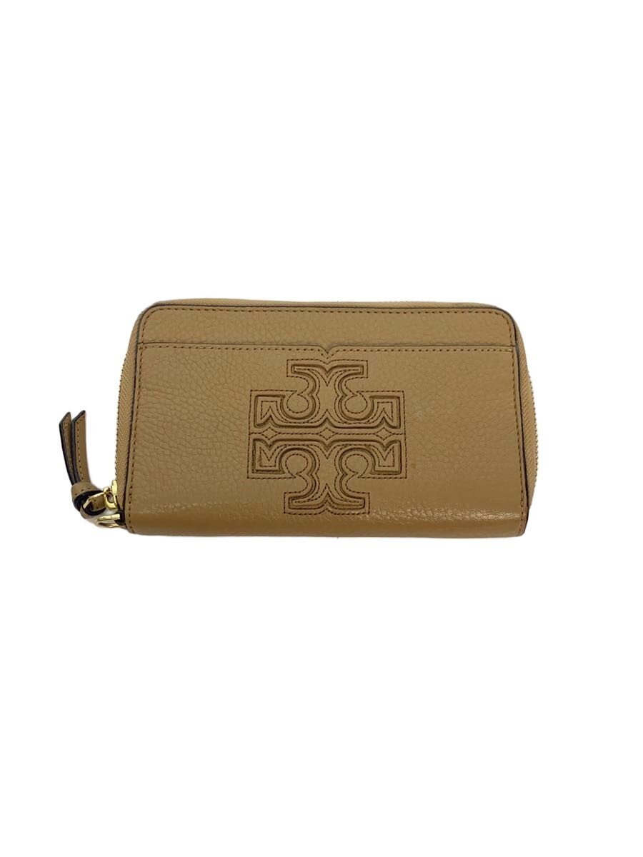 【中古】TORY BURCH◆長財布/レザー/BEG/レディース【服飾雑貨他】