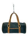 【中古】CELINE◆ボストンバッグ/スウェード/BLU【バッグ】