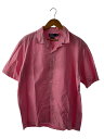 【中古】POLO RALPH LAUREN◆半袖シャツ/L/コットン/PNK/無地//【メンズウェア】