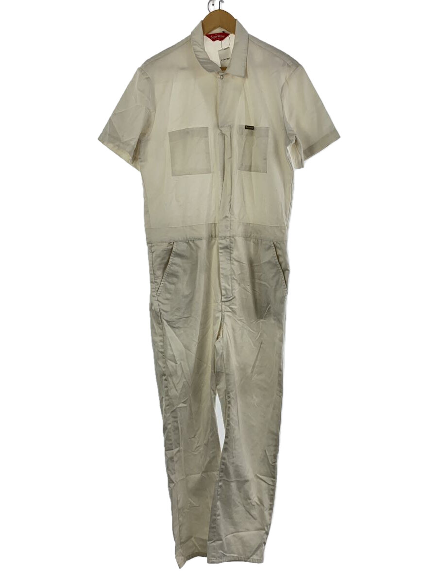 【中古】Supreme◆オールインワン/S/コットン/ホワイト【メンズウェア】
