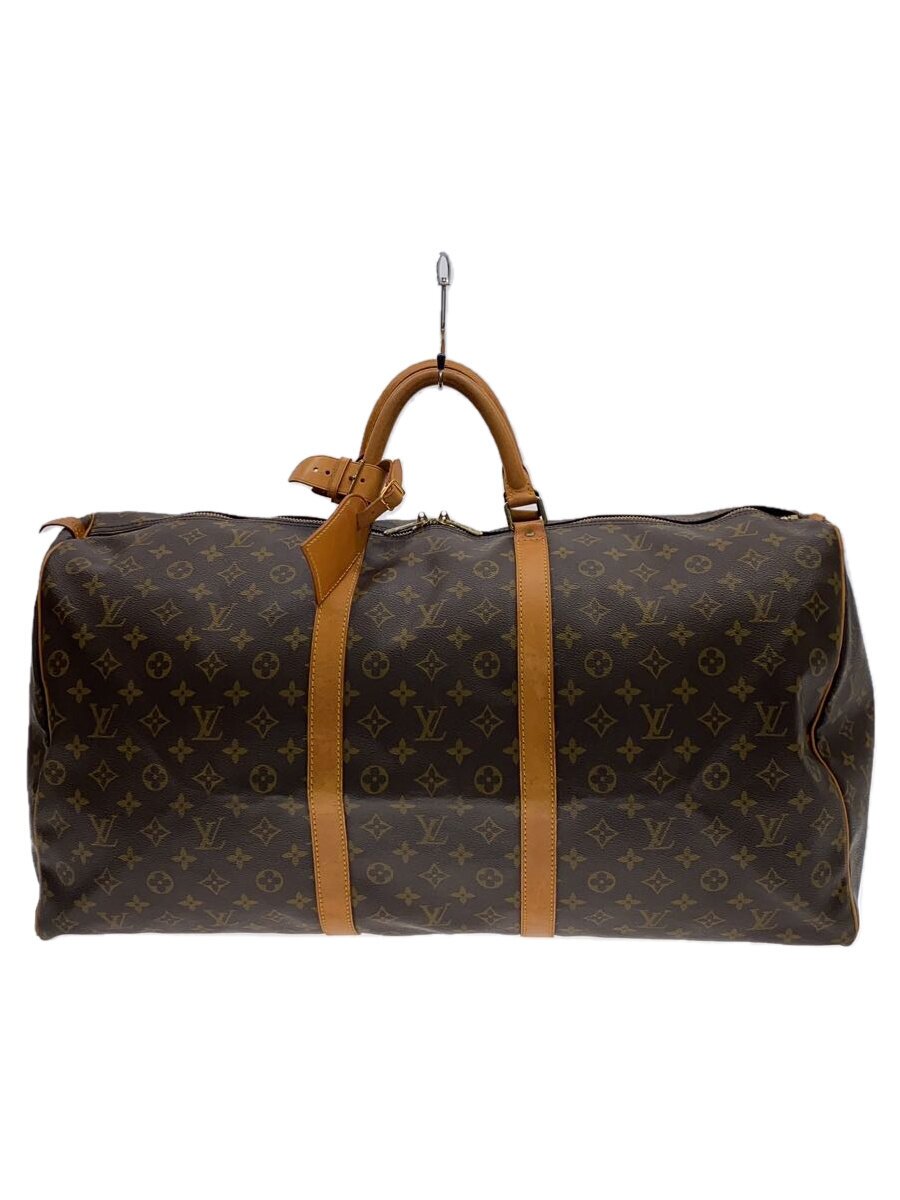 Boston Bags - 【中古】LOUIS VUITTON◆キーポル60_モノグラム・キャンバス_BRW/PVC/BRW【バッグ】