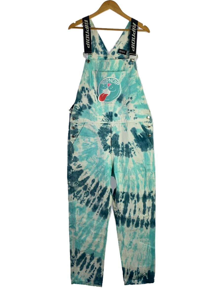 【中古】RIPNDIP◆オーバーオール/--/ポリエステル/BLU【メンズウェア】