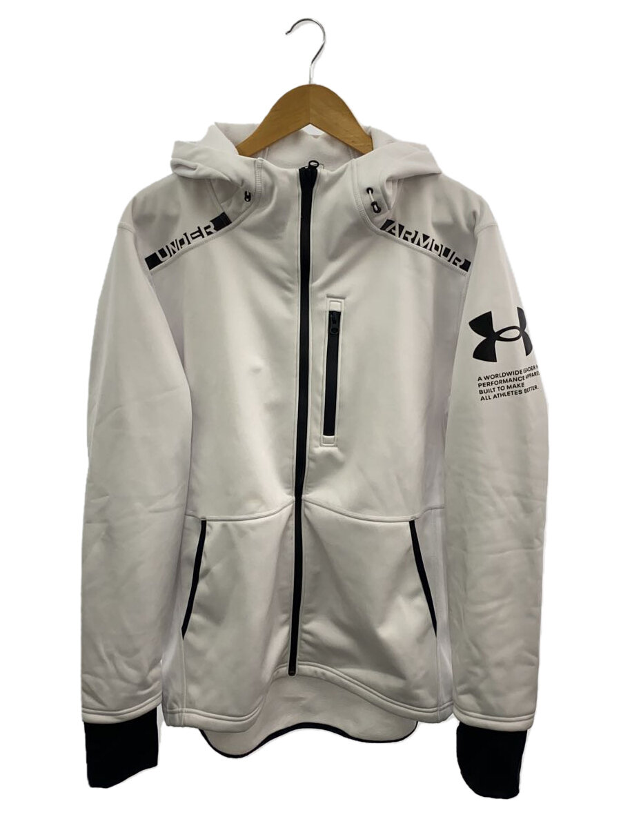 【中古】UNDER ARMOUR◆UNDER ARMOUR/ジャケット/XL/ポリエステル/ホワイト/1381337//【メンズウェア】