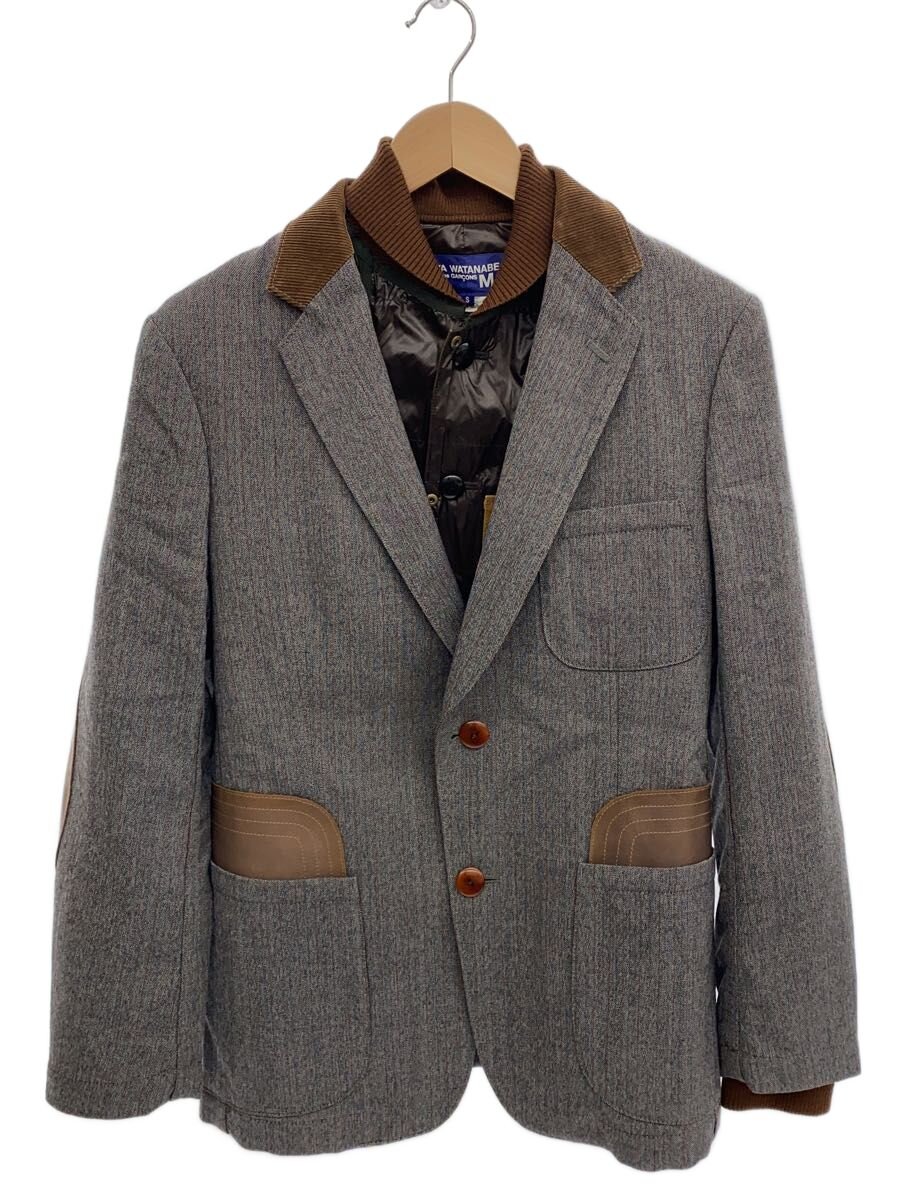 JUNYA WATANABE COMME des GARCONS MAN◆テーラードジャケット/S/ナイロン/GRY/WD-J043