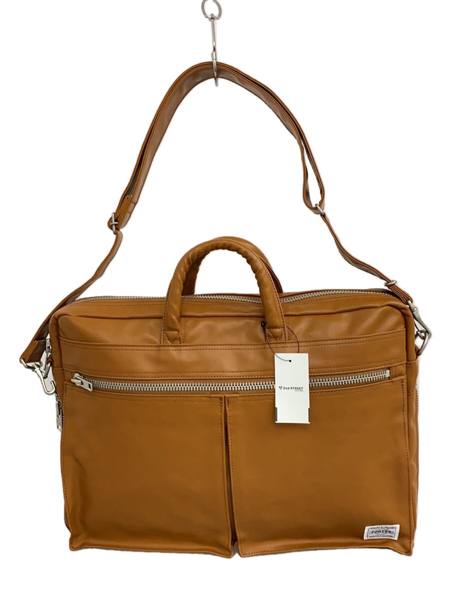 【中古】PORTER◆FREE STYLE/2WAY BRIEFCASE/レザー/CML/707-0 ...