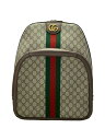 【中古】GUCCI◆リュック_オフィディア_GGスプリーム/PVC/BEG【バッグ】