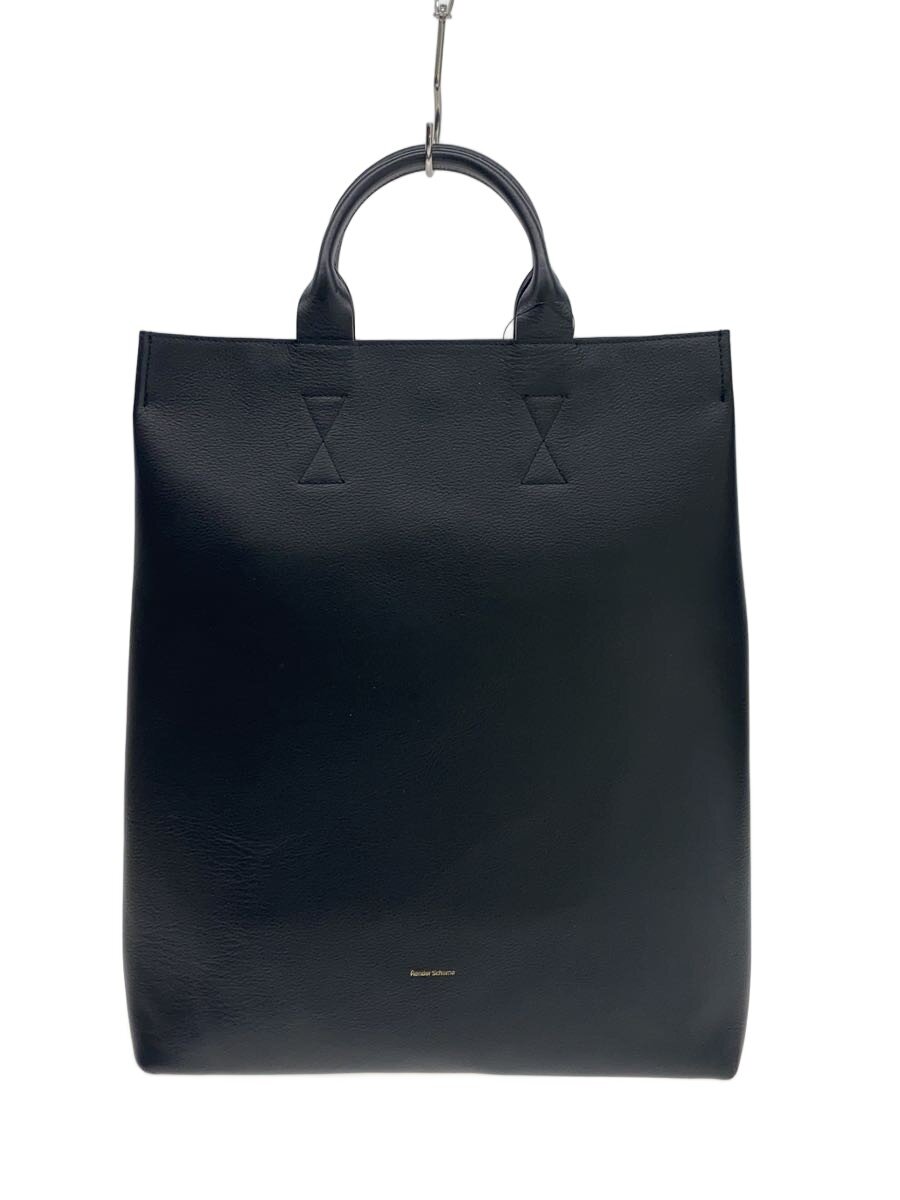 【中古】Hender Scheme◆バッグ/レザー/BLK/無地/grace hand bag//【バッグ】