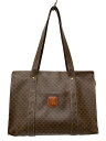 【中古】CELINE◆トートバッグ/--/BRW/マカダム【バッグ】