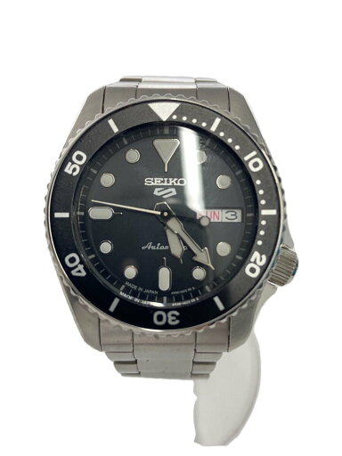 【中古】SEIKO◆SKX Sports Style/自動巻腕時計/アナログ/ステンレス/BLK/4R36-14B0【服飾雑貨他】 【中古】SEIKO◆SKX Sports Style/自動巻腕時計/アナログ/ステンレス/BLK/4R36-14B0【服飾雑貨他】