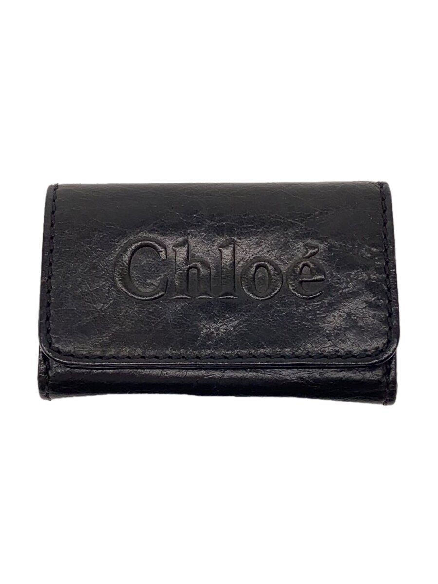 【中古】Chloe◆キーケース/レザー/BLK/メンズ/3p0333【服飾雑貨他】