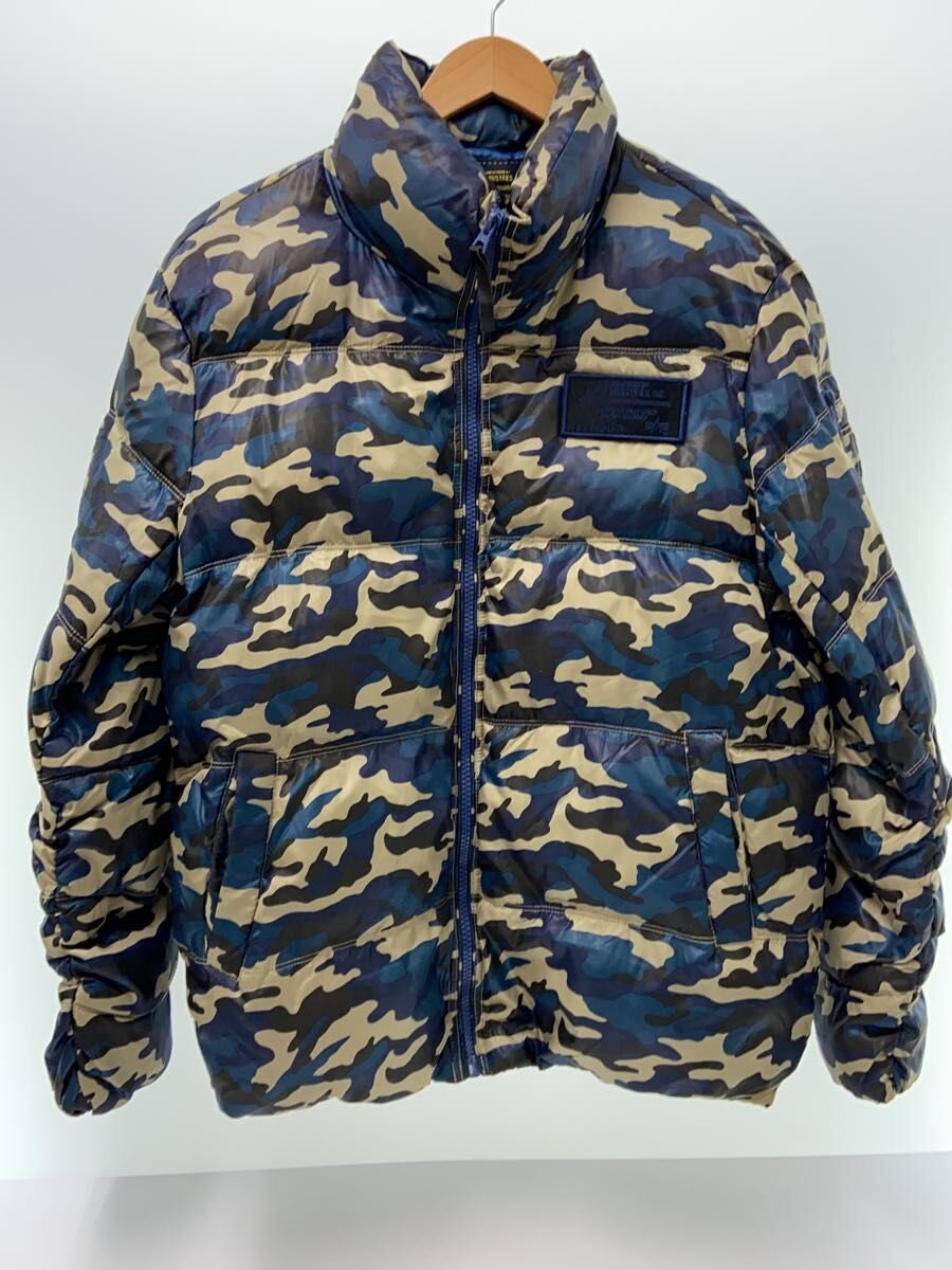【中古】ALPHA INDUSTRIES◆ダウンジャケット/XXL/ナイロン/マルチカラー/カモフラ【メンズウェア】