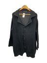 【中古】YOHJIYAMAMOTO+NOIR◆カーディガン(厚手)/3/ウール/BLK/無地/NN-K35-191/毛玉有【レディースウェア】